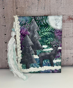 Deer Winter Junk Journal Unpinned Creative