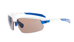 Sunglasses: PHO White Frame with Amber POLARISED bifocal lenses