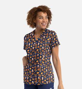 Clothing wholesaling: PRINT TOP - PUMK (PUMPKIN SLICE)