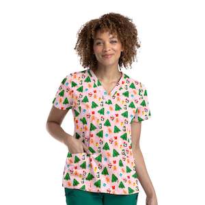 Clothing wholesaling: PRINT TOP - HOLY (HOLIDAY PARTY)