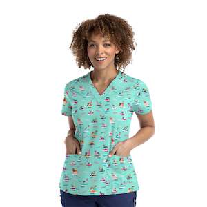 Clothing wholesaling: PRINT TOP - SURF (SURF'S UP)