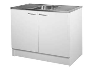 2 Door, 1200mm Kitchenette with Stainless Steel Top