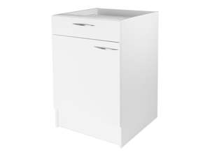 1 Door, 1 Drawer Base Cabinet with Integrated Toe Kick