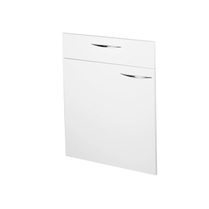 1 Door, 1 Drawer Cabinet WHITE FRONTAGE ONLY