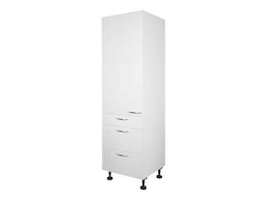 1 Door, 3 Drawer Tall Cabinet Adjustable Feet