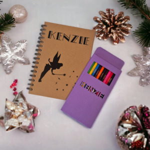 Personalised Notebook & Pencils - Bundle