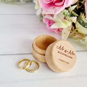 Wedding Ring Box | Custom Engraved