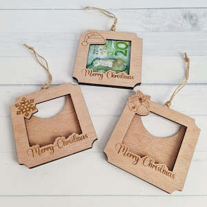 Laser Cut Wood Gifts: Christmas Money/Voucher Holders