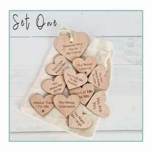 Laser Cut Wood Gifts: Friendship Tokens