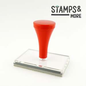 Handheld Stamp (100x20mm)Traditional Vue Rubber Stamp