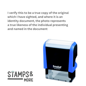 Self Inking Rubber Legal Stamp | I VERIFY THIS TO BE TRUE