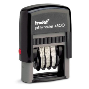 Date Stamps: Todat 4800 Self Inking 3mm Date Stamp