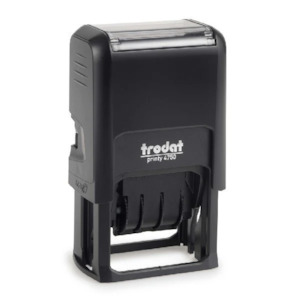 Trodat 4750 Self Inking 4mm Date Stamp (41x24mm)