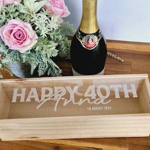 Custom Gifts: Clear Acrylic Bottle Boxes