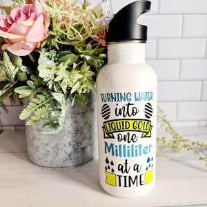 Custom Gifts: Turning Water into Liquid Gold one milliliter at a time.