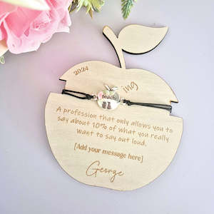 New Arrivals: Teacher Gift: Personalised Teacher Bracelet (2)