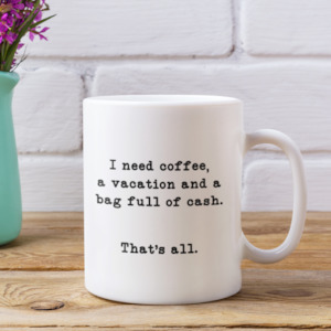 Custom Mugs: I need coffee - Mug