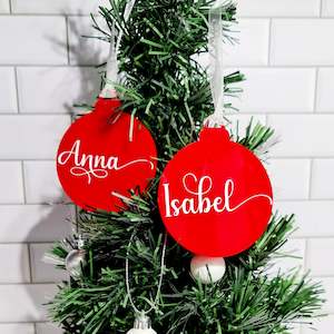 Personalised Acrylic Christmas Decoration