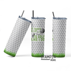 Christmas Gifts: Golf Tumbler -  20oz Skinny Tumbler