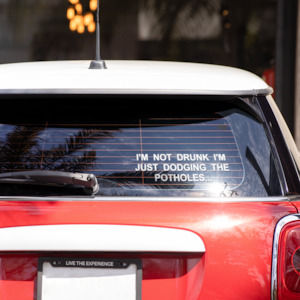 Gifts For Her: I'm not drunk I'm just dodging the potholes - decal