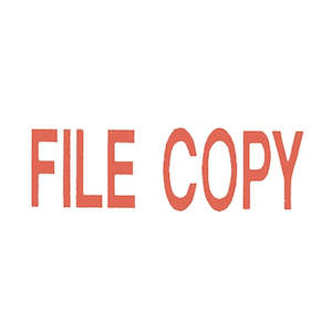 Office Stamps: Dixon File Copy Stamp - 013 Red