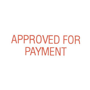 Dixon Approved for Payment Stamp - 050 Red