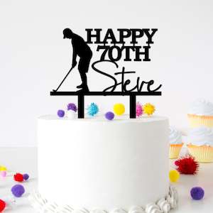 Golf Cake Topper (1) - any age available