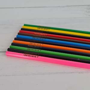 Back To School: Personalised Colouring Pencils