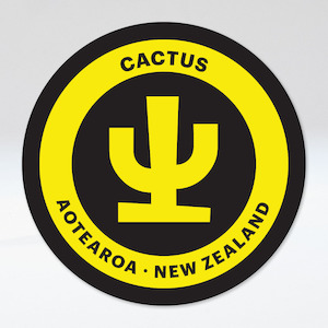 Cactus Circle Sticker