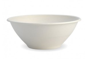 1,180ml / 40oz White Biocane Bowl