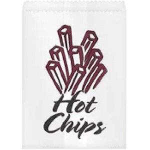 White Greaseproof bag Hot Chips