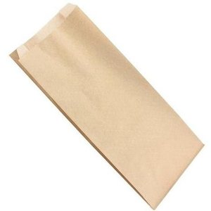 Greaseproof Paper: Brown Satchel Paper Bag No 6 - 140(W) x 350(H) x 60(G) mm