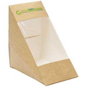 Green Choice Sandwich Box Kraft PLA - Medium