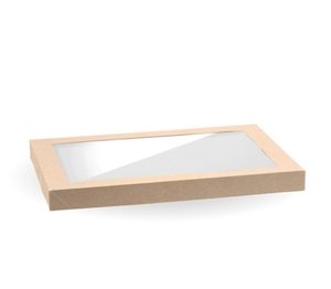 MEDIUM BIOBOARD CATERING TRAY PLA WINDOW LIDS