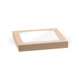 Small Bioboard Catering Tray Pla Window Lids