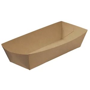 Rediserve Brown Kraft Paper Hot Dog Trays