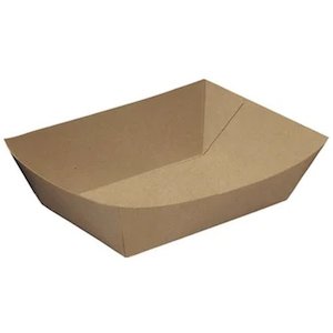 Rediserve Kraft Paper Food Trays #4