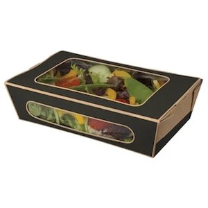 Food Trays: Tuck-Top Window Salad Pack, Medium