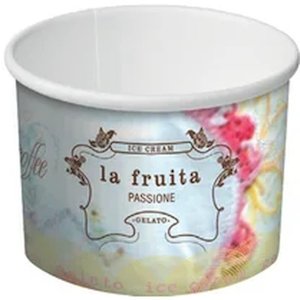 Ice Cream Cups: La Fruita Paper Ice Cream / Gelato Cups