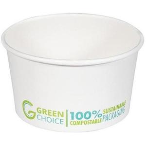 Green Choice Dessert Tub White PLA - 8oz