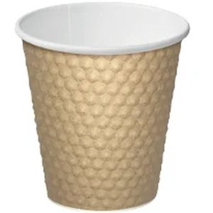 Brown Dimple Paper Coffee Cup