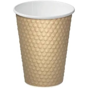 Brown Dimple Paper Coffee Cup