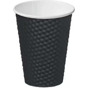 Black Dimple Paper Coffee Cup