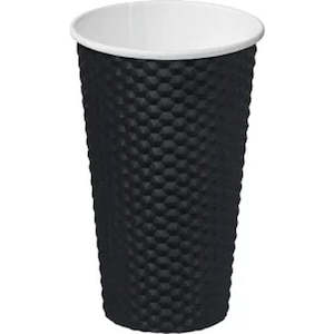 Black Dimple Paper Coffee Cup