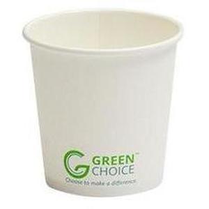 Paper Cold Cups: Green Choice Single Wall Cup PLA - 4oz