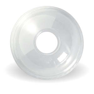 Plastic Cold Cups: 300-700ml Clear Dome 22mm Hole Lid