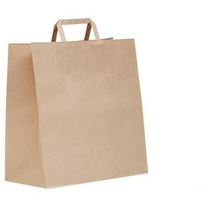 Green Choice Flat Handle Checkout Bag Kraft - Medium