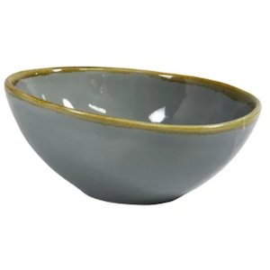 Plates Bowls: Coast Storm Grey Triangular Bowl 210Mm