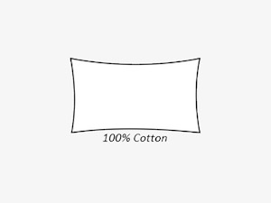 100% Cotton Pillow Case White