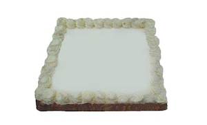 Cake icing or decorating: Carrot Decorated Slab – Half